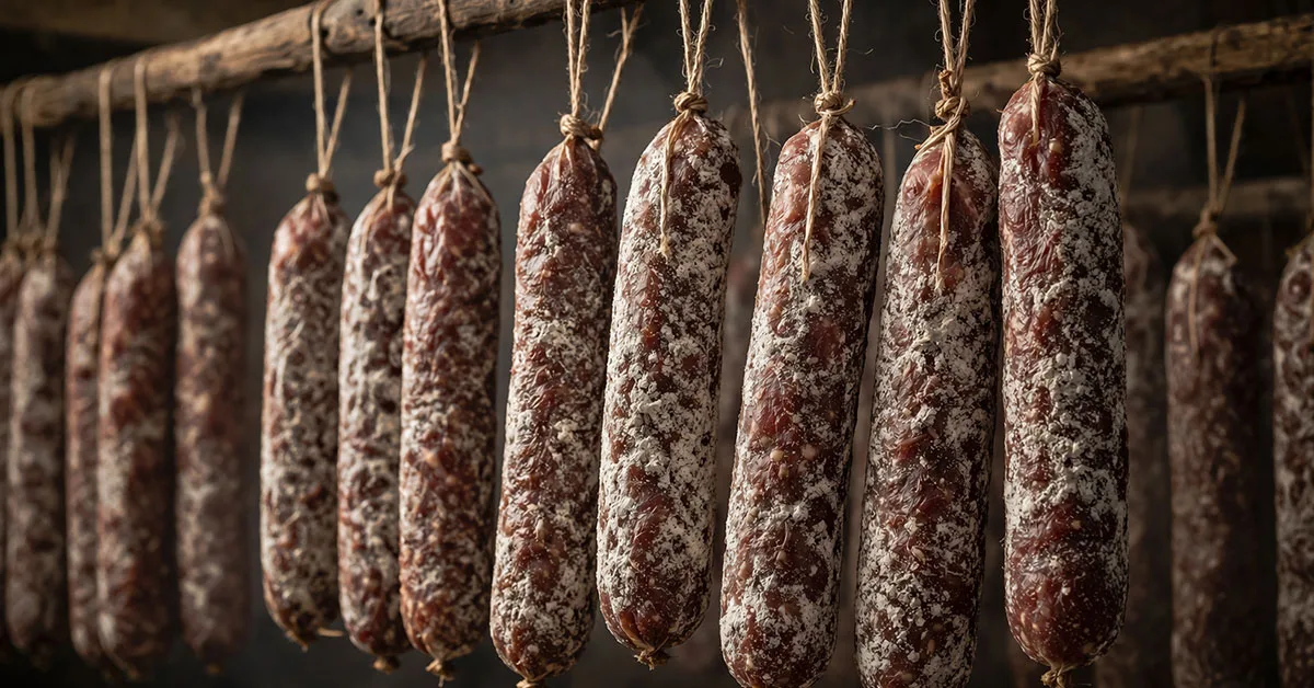 Dry-cured fermented salami