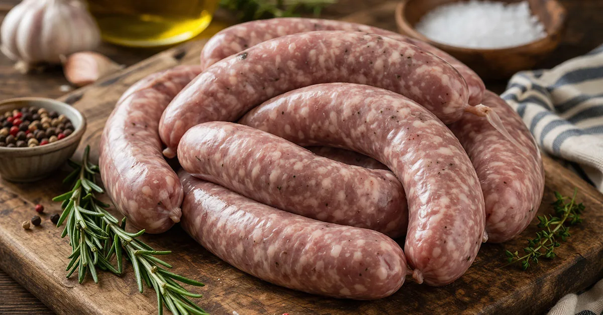 Fresh pork sausages