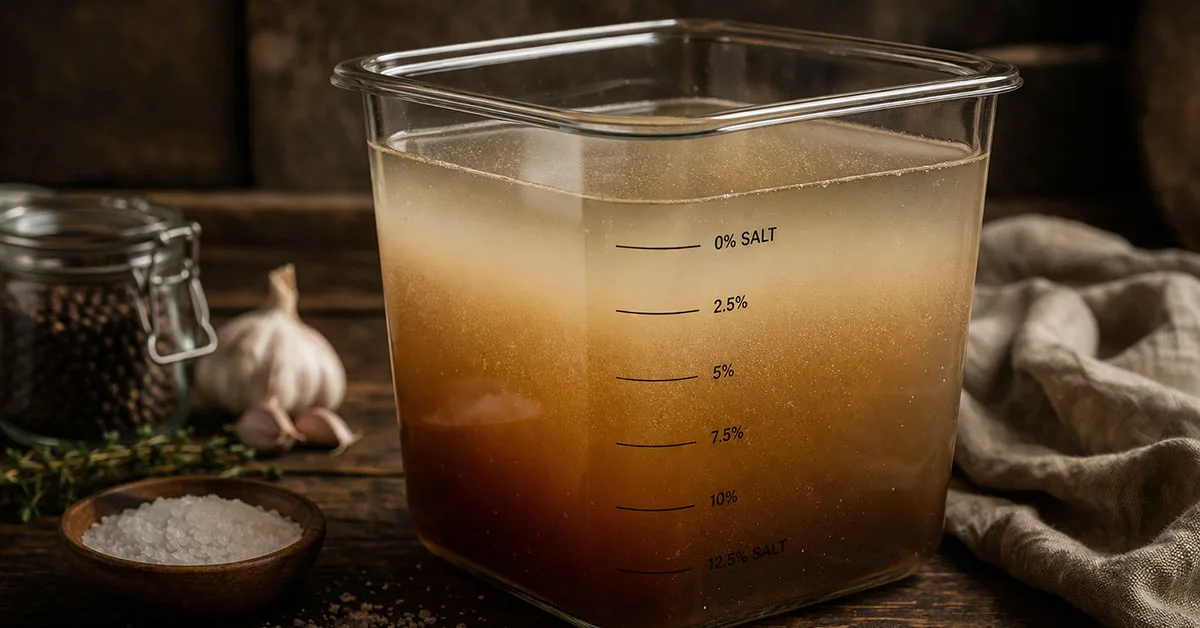 Timed gradient brine
